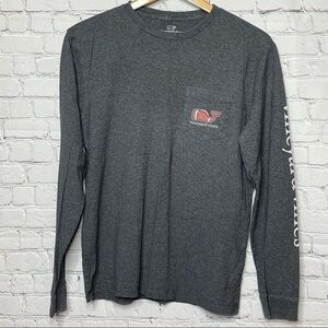 Vineyard Vines Football Long Sleeve Tee size Small